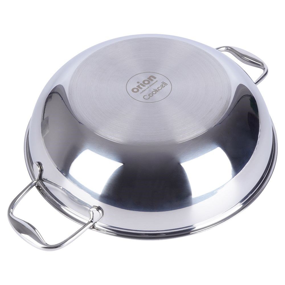 Wok tava COOKCELL HYBRID – inox + neljepljivi premaz HEX – Ø 28 cm