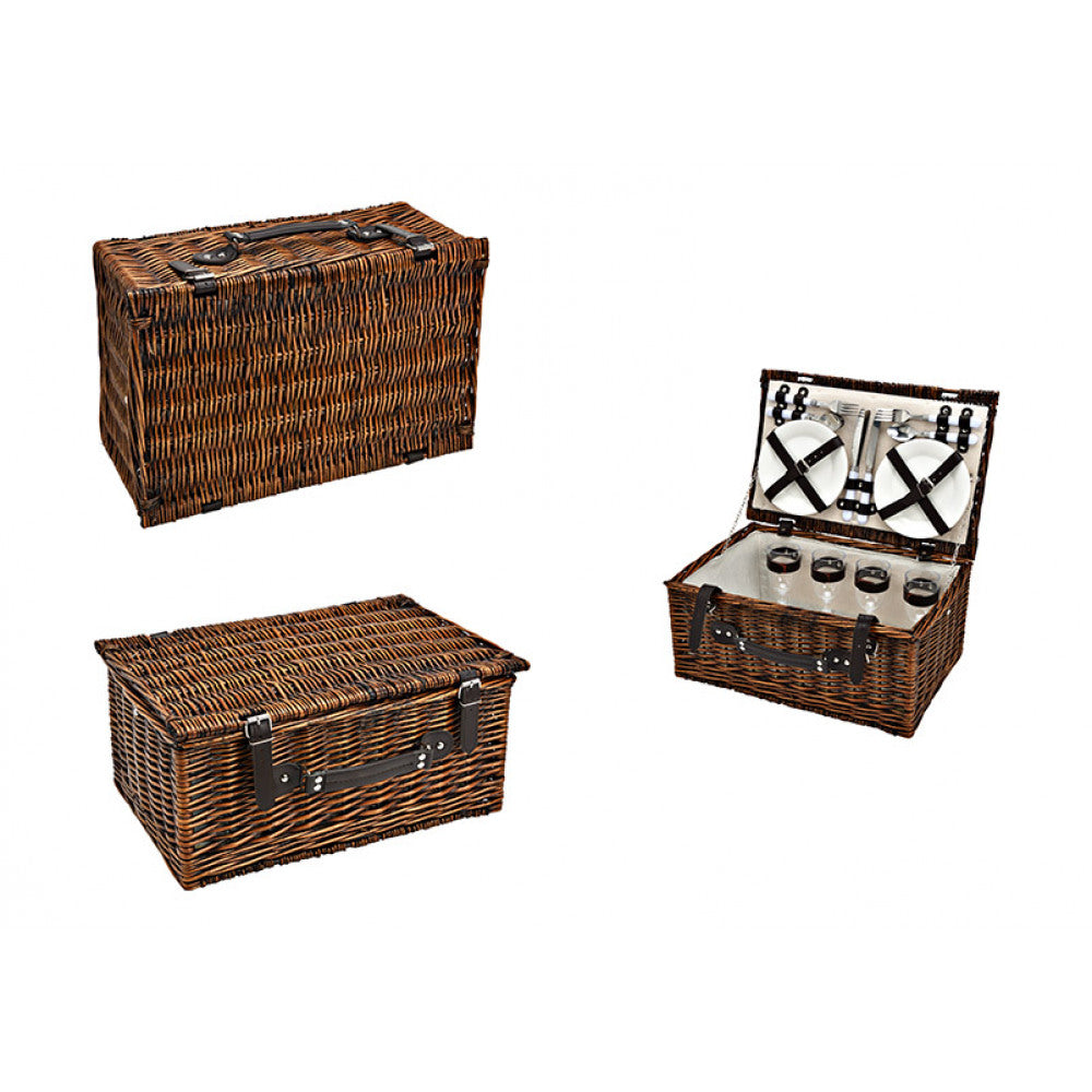 Piknik košara s posuđem