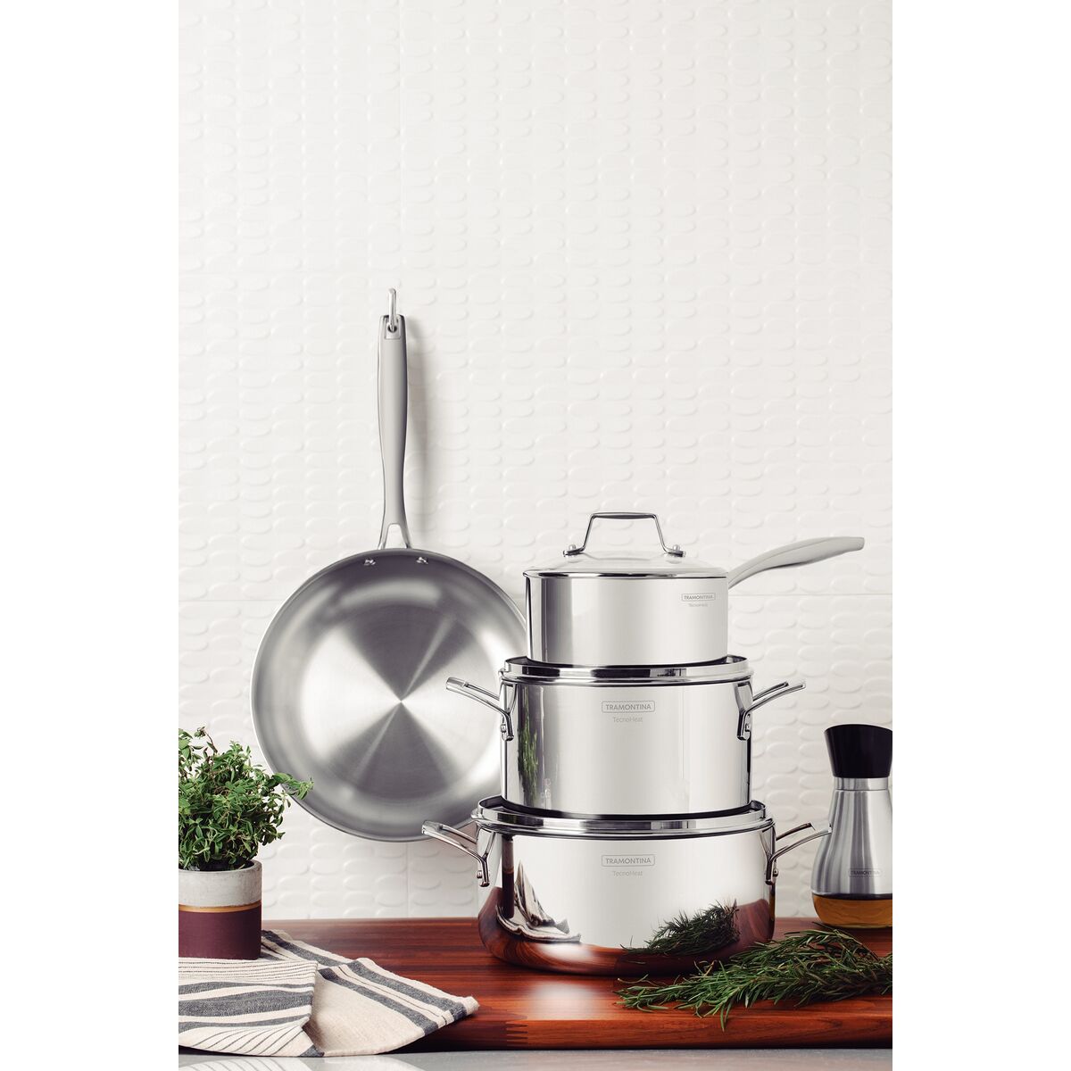 Set 3 lonca i tava - Tramontina Grano Glass