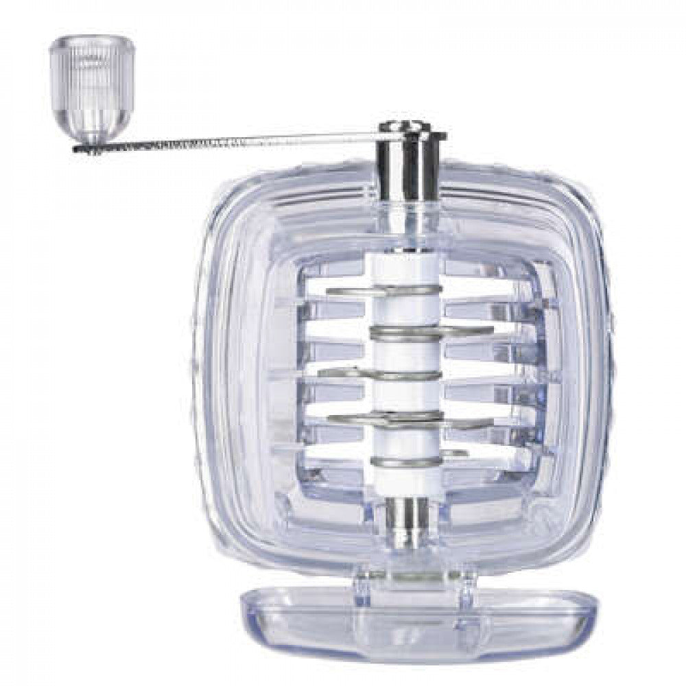 🧊 Ručna drobilica leda – inox oštrice, prozirni spremnik 24 cm