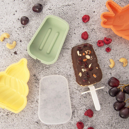 Silikonski kalup za sladoled s poklopcem