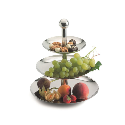 Etažer od nehrđajućeg čelika na tri kata – Karl Weis 🇩🇪