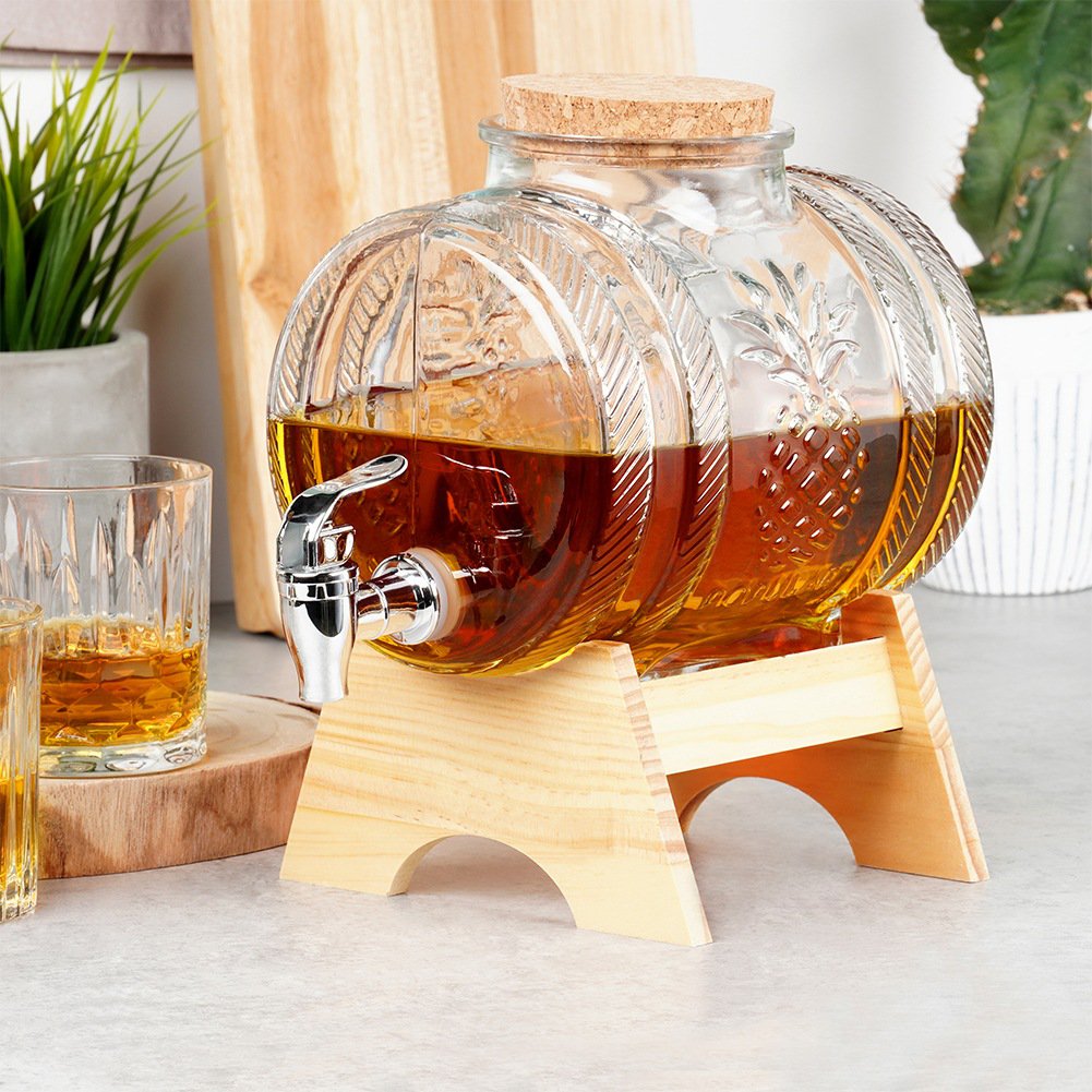 Staklena bačvica sa špinom 3L "Za u konobu"