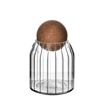 Staklena posuda s pluto kuglom čepom - 3 veličine