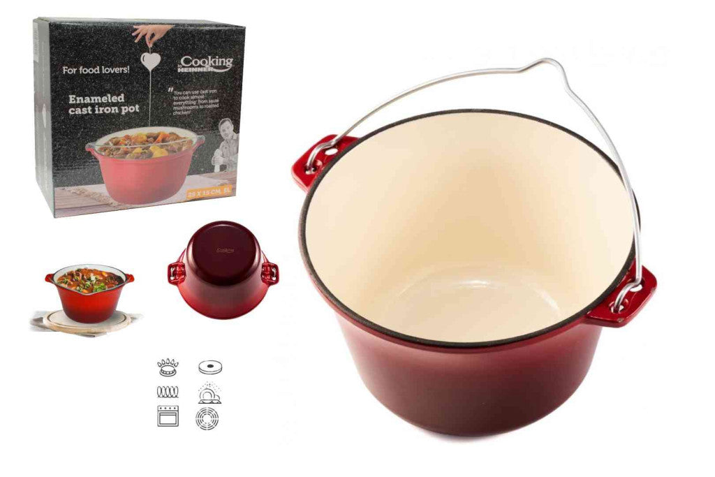 Emajlirani mađarski lonac za gulaš i čobanac 5L