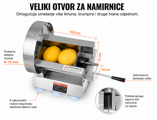 Ručna sjeckalica od inoxa
