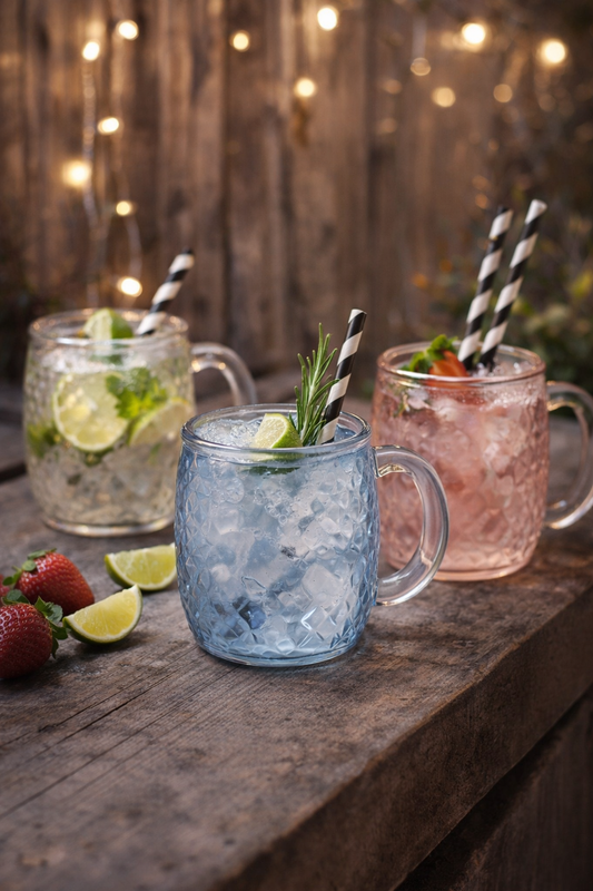 Stakleni Moscow Mule - 3 boje