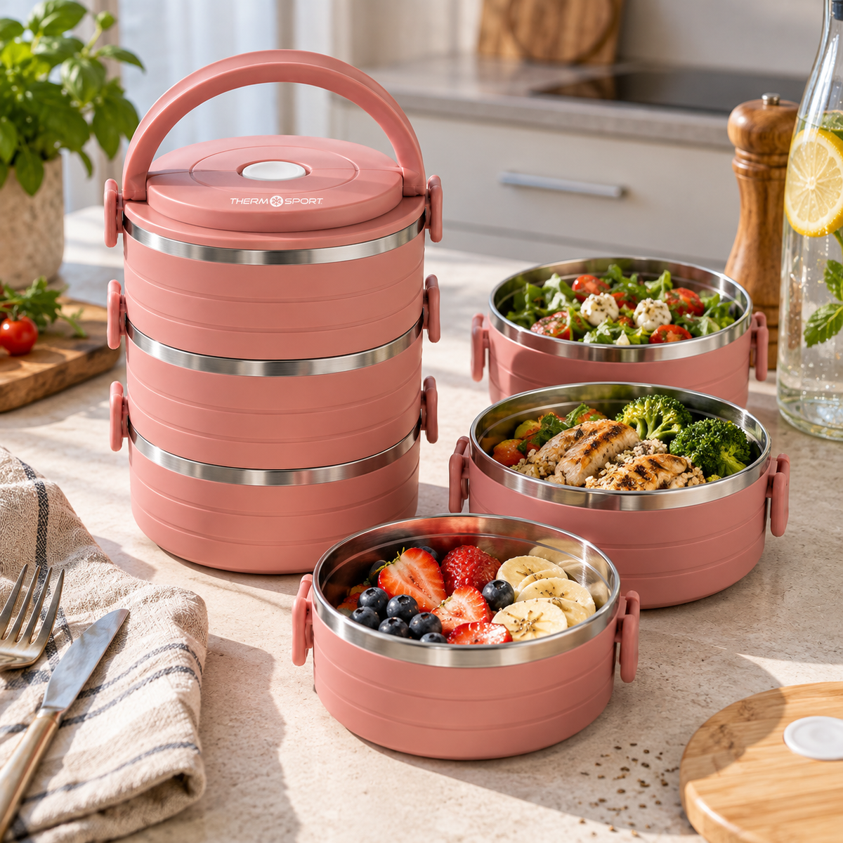 Ttermo posuda za hranu 3 × 0,6 L