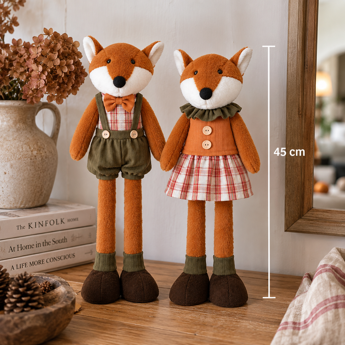 Jesenska dekoracija lisac ili lisica 45 cm 🦊