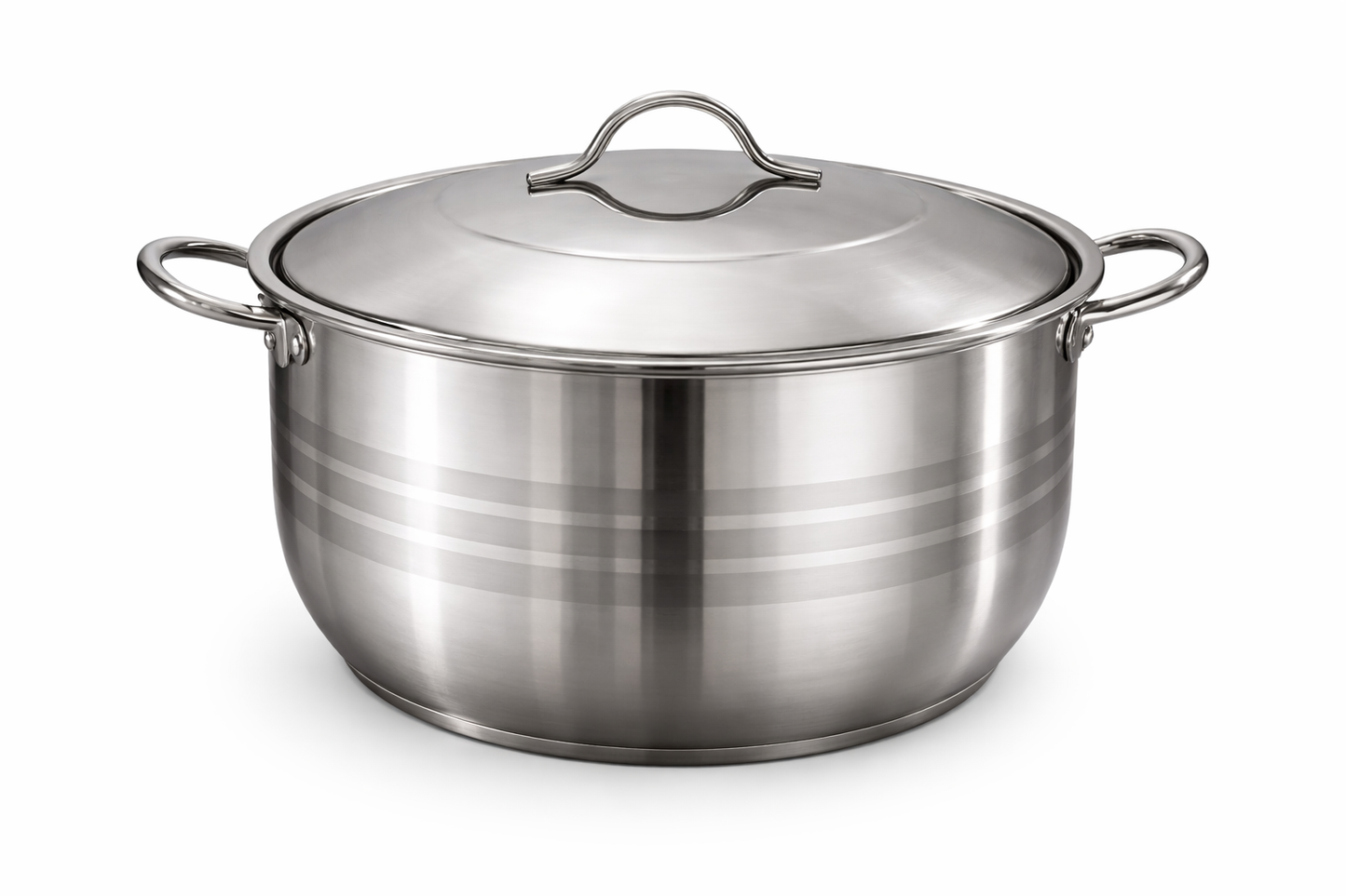 Veliki inox lonac s poklopcem 27,8 L – Ø 40 × 23 cm 🍲