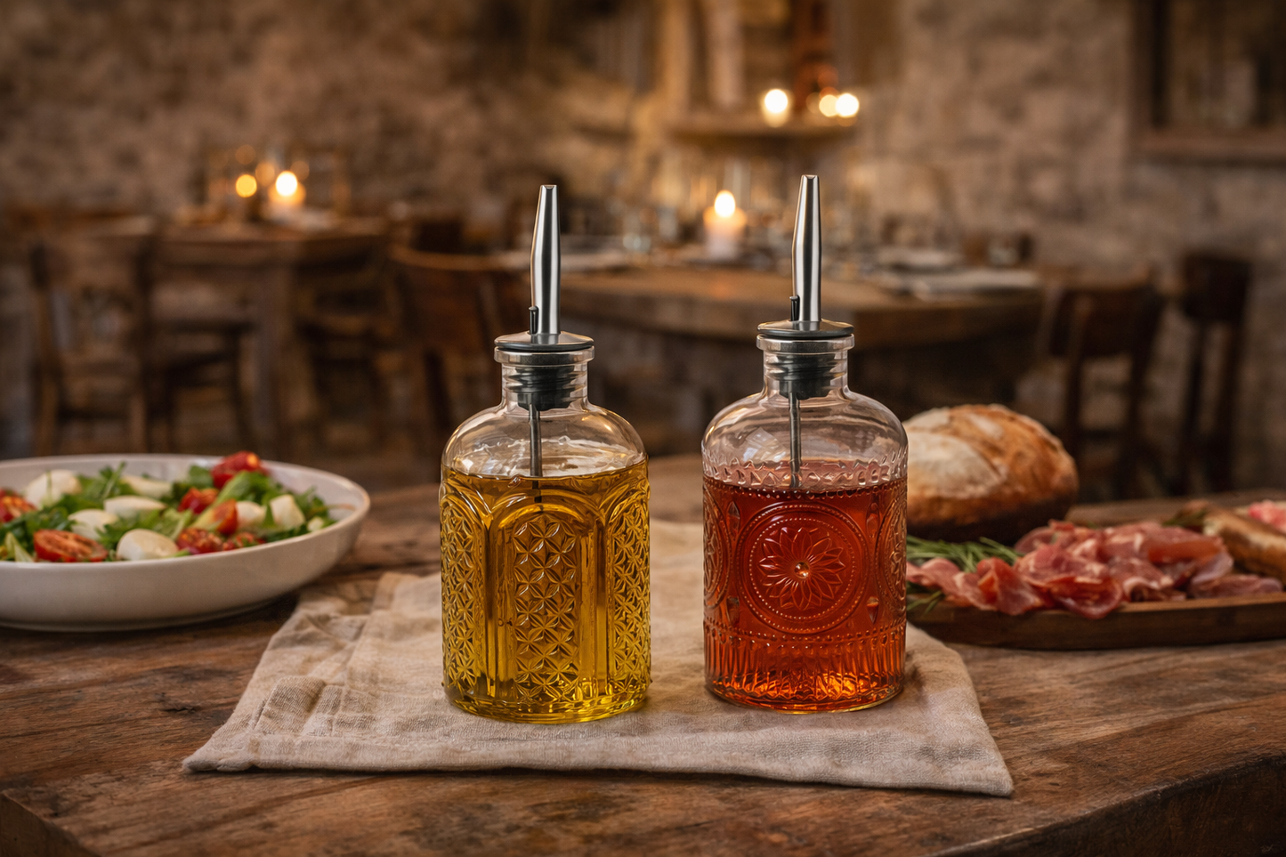 Staklena bočica za ulje i ocat 250 ml 1/1