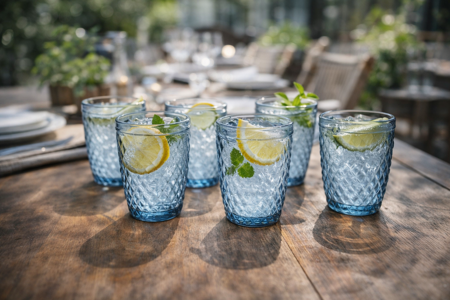 Set 6 čaša Vintage Blue 270ml