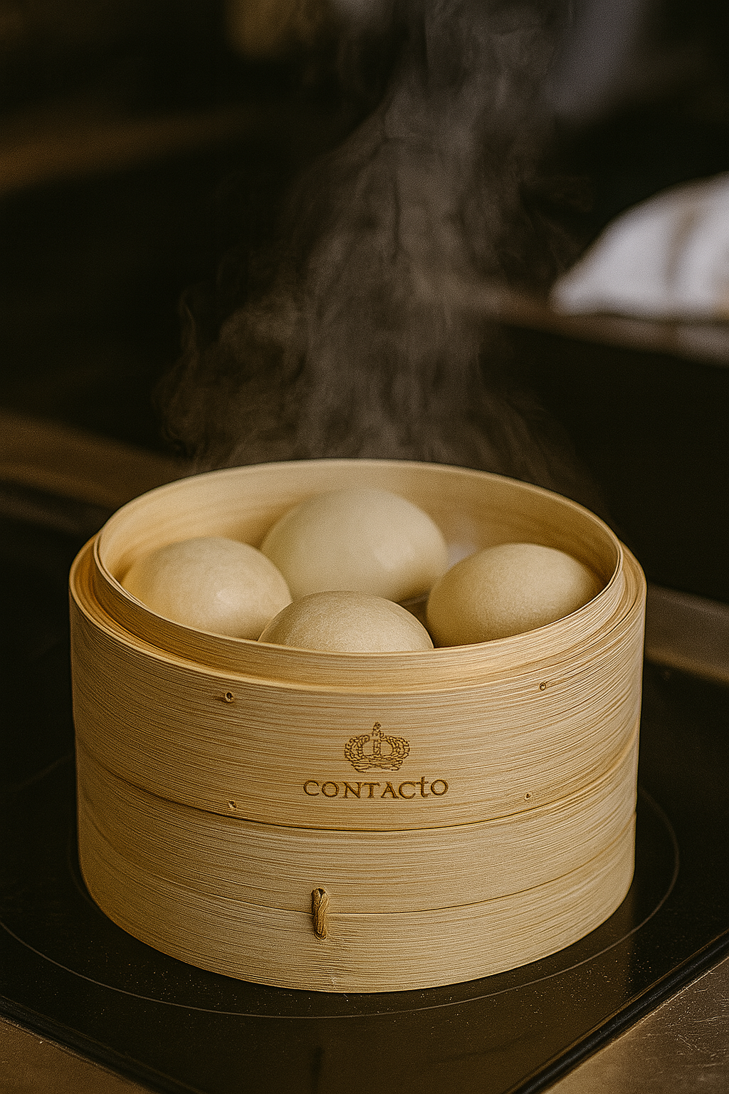 Bambusova dimilica – bao buns i goyze - 18 x 9 x 5cm