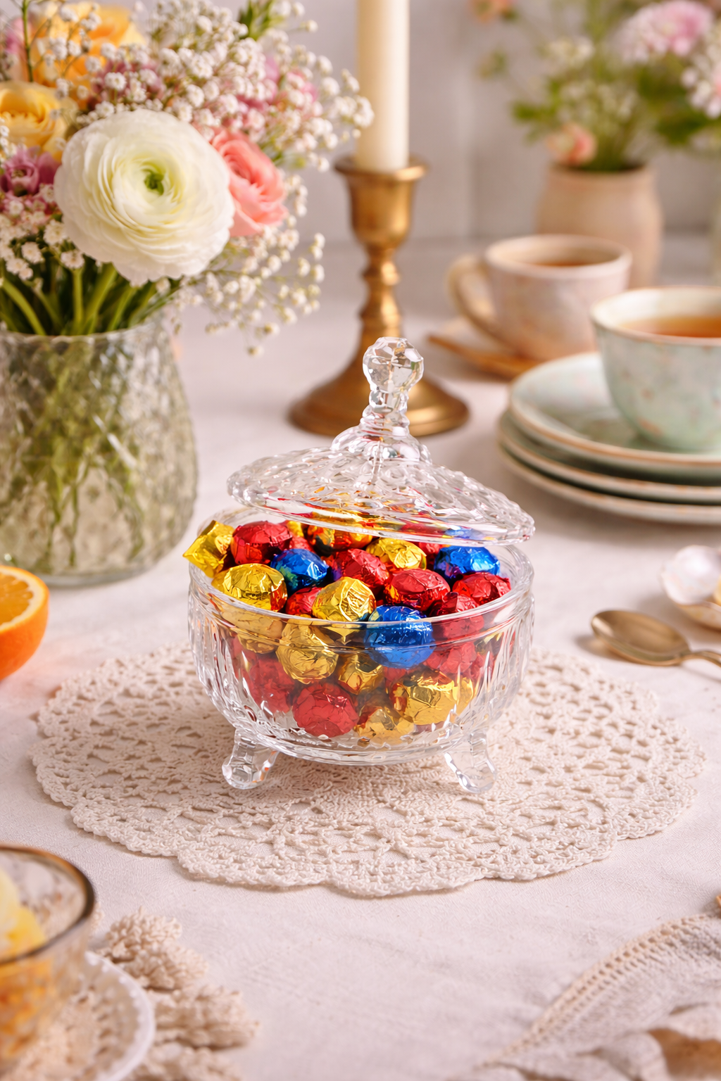 Staklena bonbonjera 200 ml 🍬