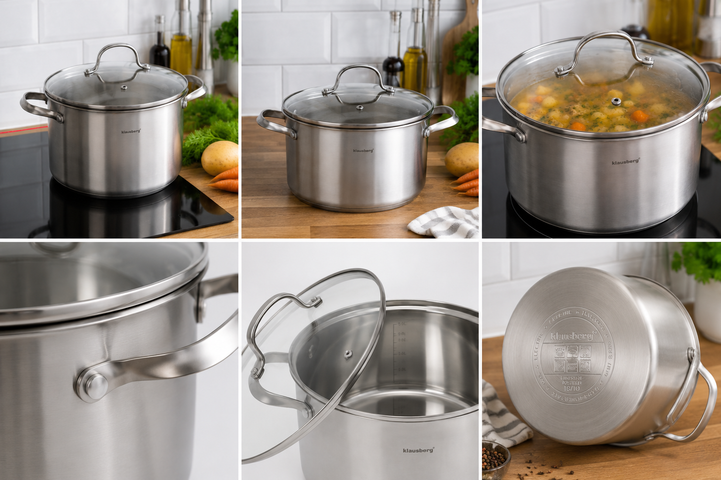 Lonac inox 24 cm 5,9 L - Može na indukciju