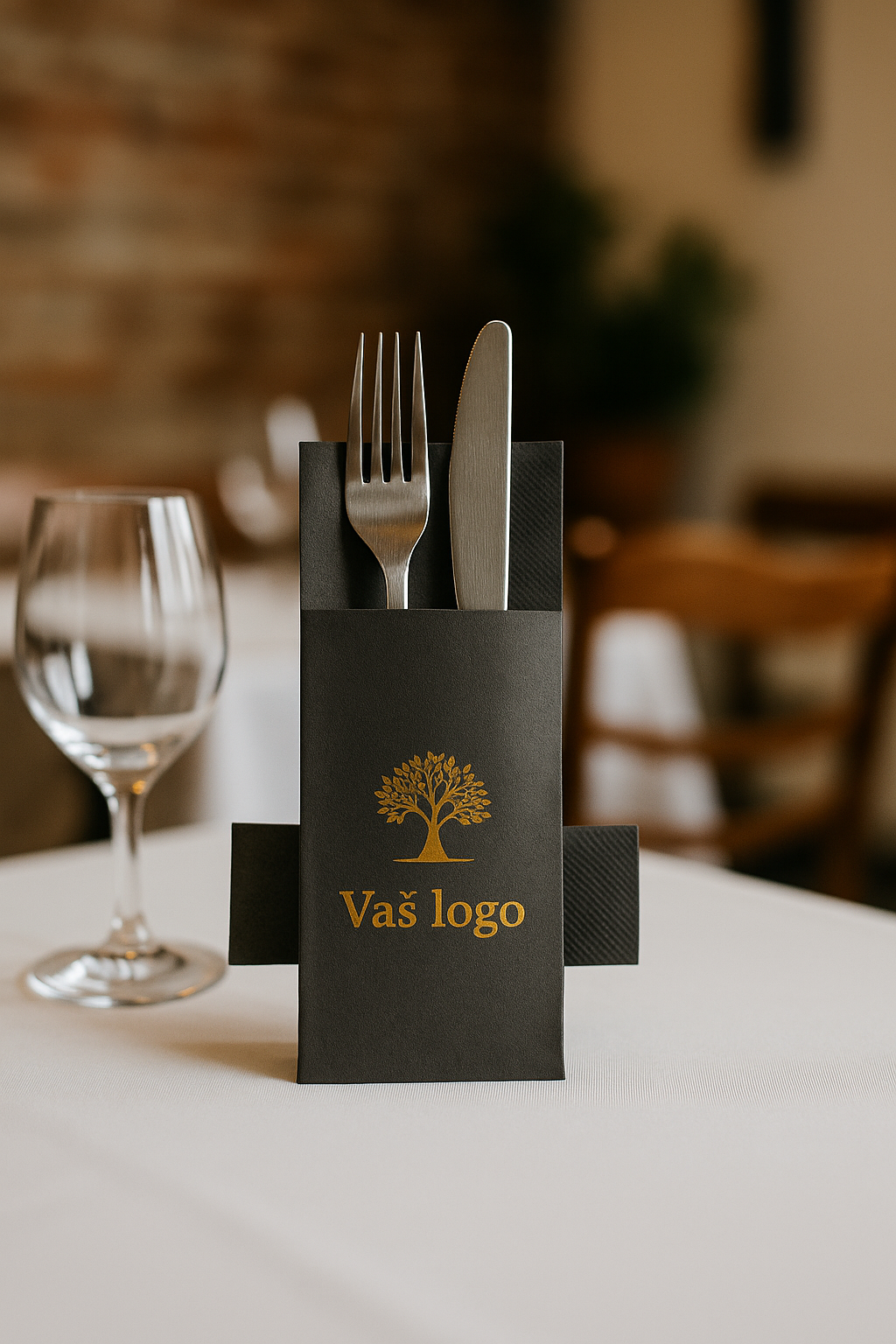 Meke papir salvete za beštek s vašim logom / crne / 25000 kom 💥 AKCIJA -20% 💥
