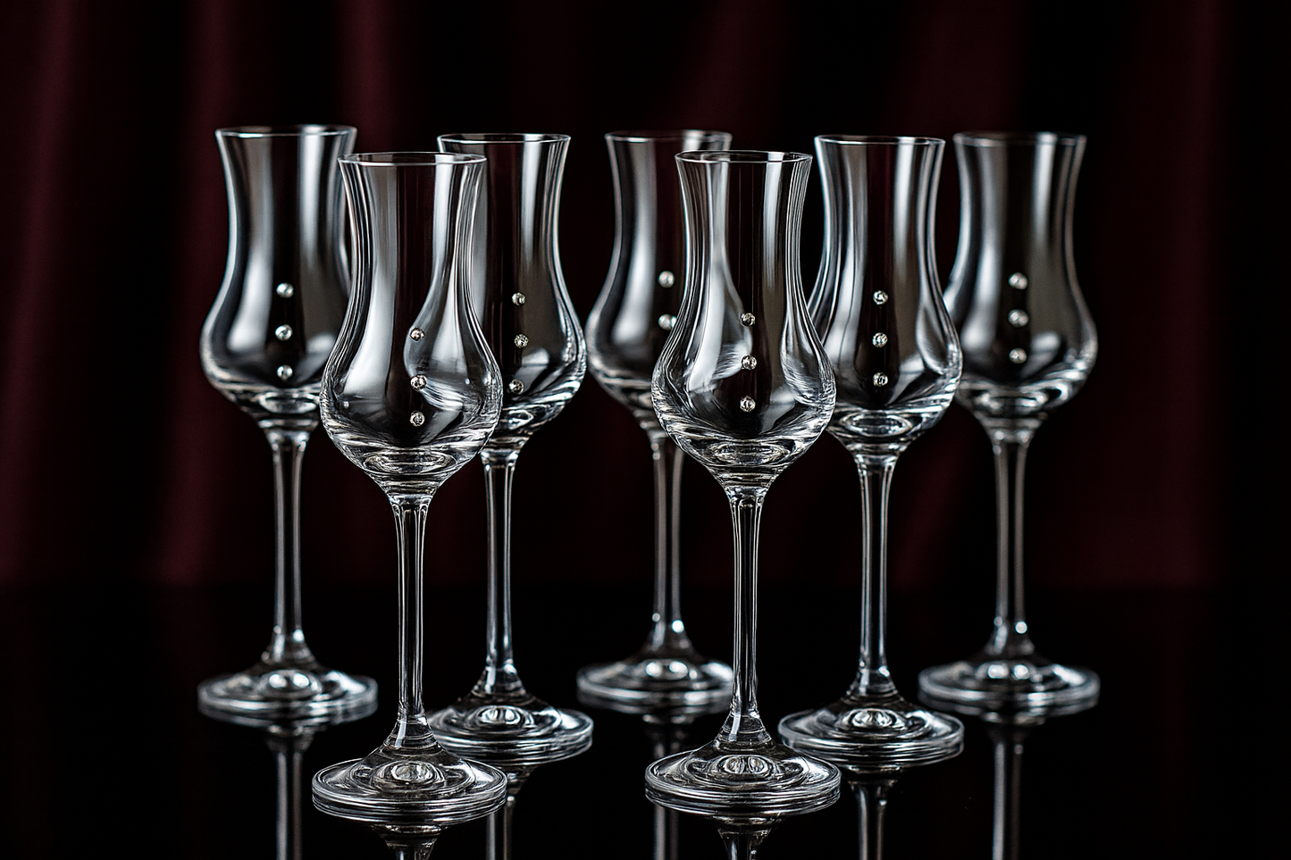 Čaše Grappa 70ml Crystals (6 kom) – luksuzni poklon za ljubitelje vrhunskih destilata ✨