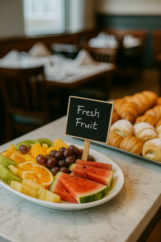 Clip oznaka za buffet - 15x12cm - za pisanje kredom