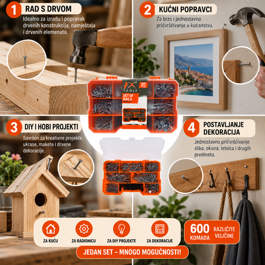 Set čavala FX Tools – 600 kom