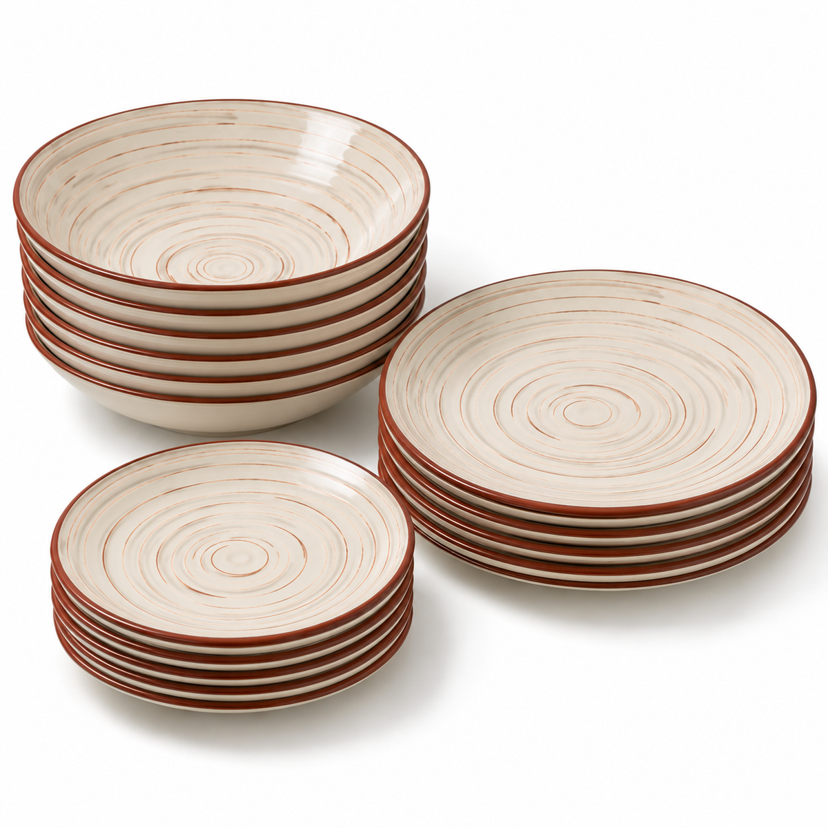 Set 18 tanjura NIDA Beige
