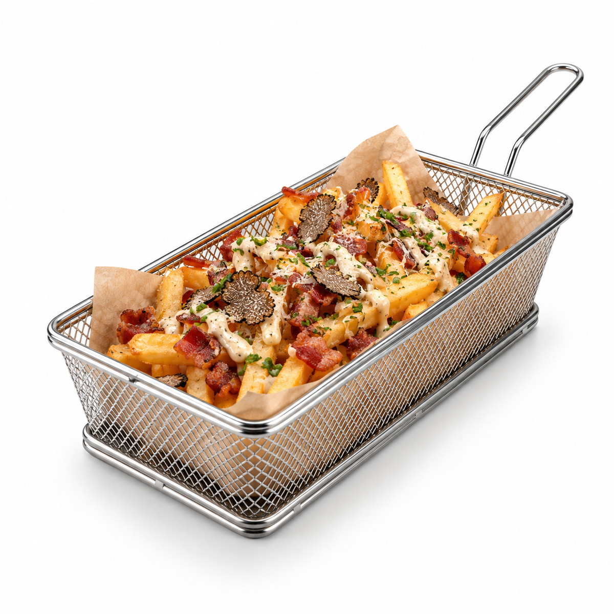 Pravokuna košarica za finger food 21x11cm