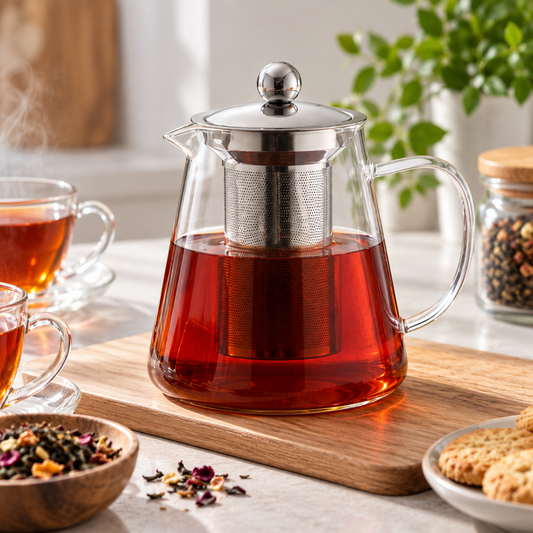 Stakleni čajnik s inox filtrom 1,2 L Karl Weis