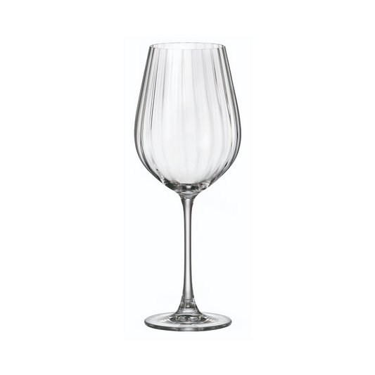 🍷 Čaše Crystal Bohemia Optic 6/1 ✨ Kristalne čaše s elegantnim optičkim dizajnom