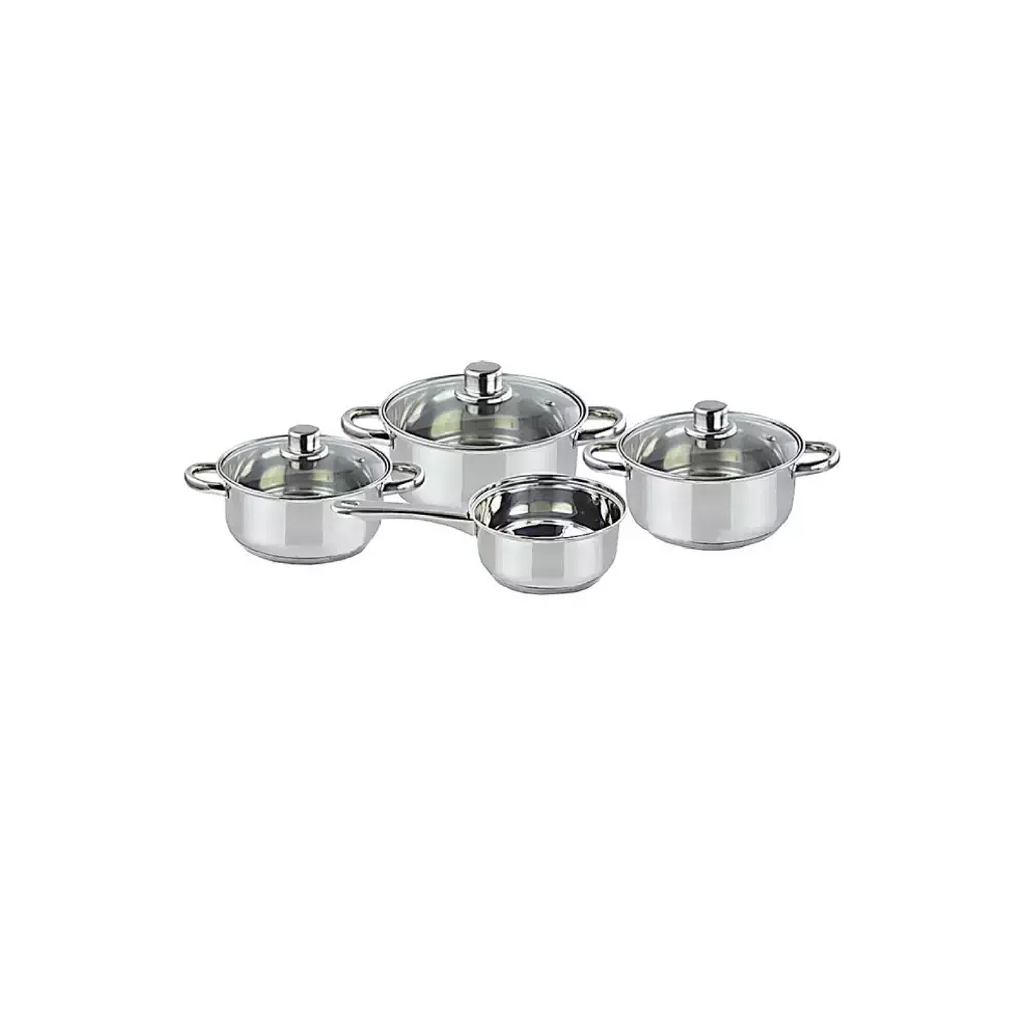 Set lonaca "Apartman" inox 7/1