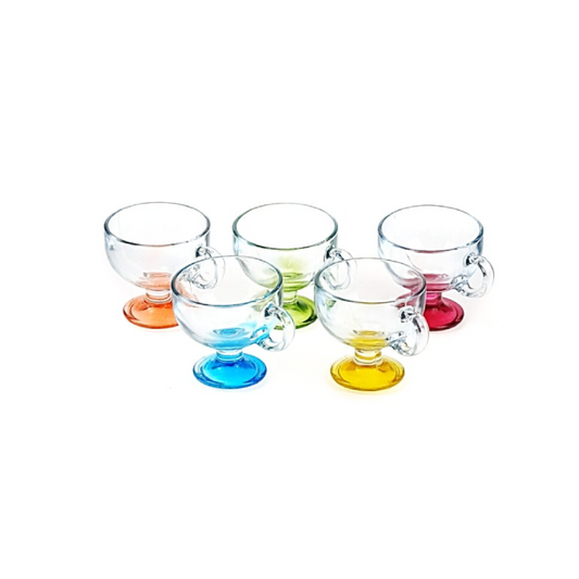 Čašice za sladoled 2/1 – staklene, šarene