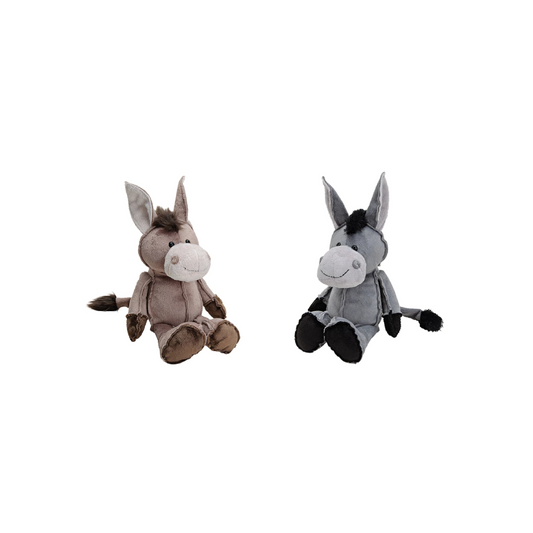 🐴 Plišani magarac 30 cm – sivi ili smeđi, mekana plišana igračka