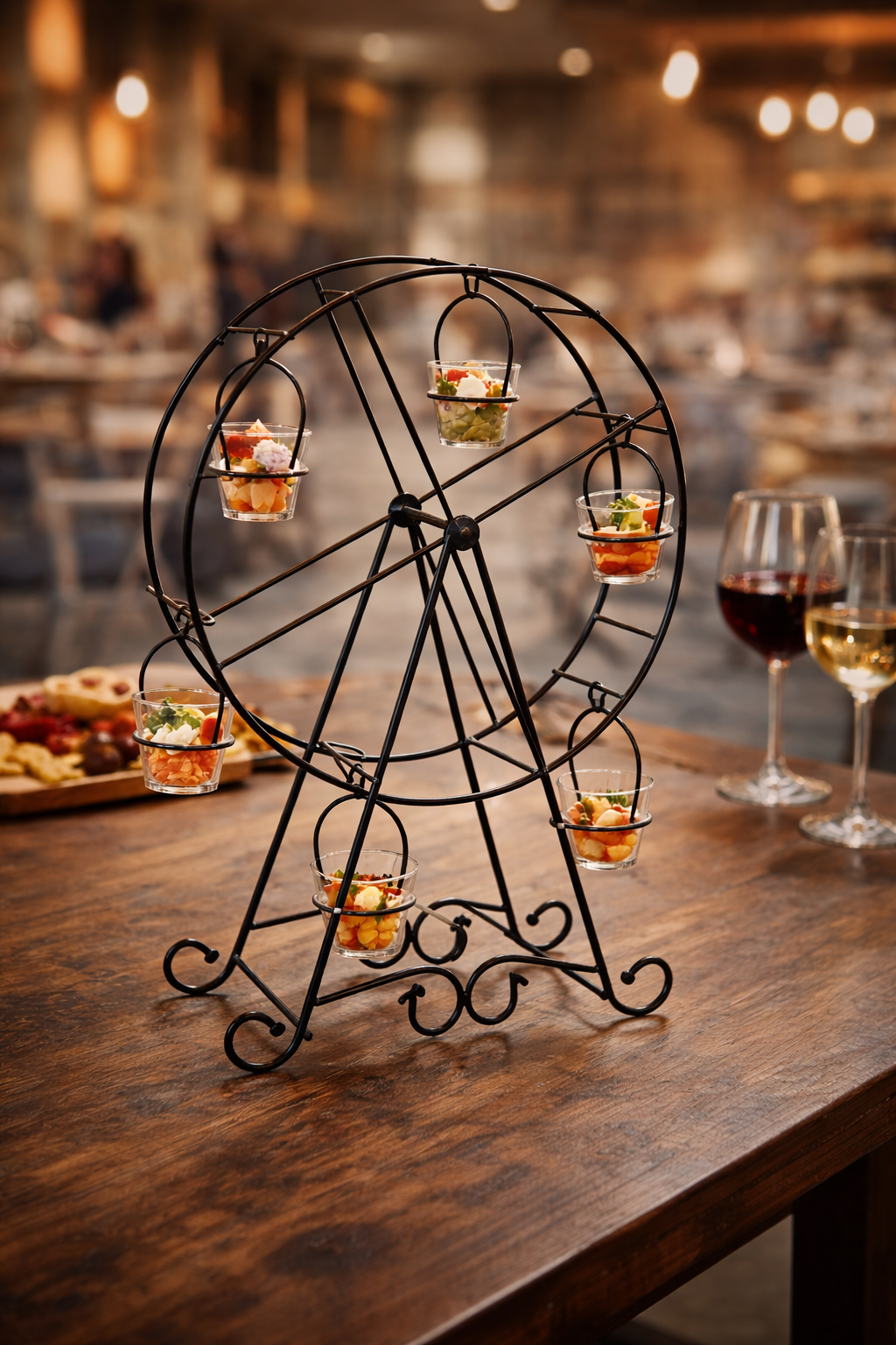 Etažer za degustacije 50cm – Kotač 🍸