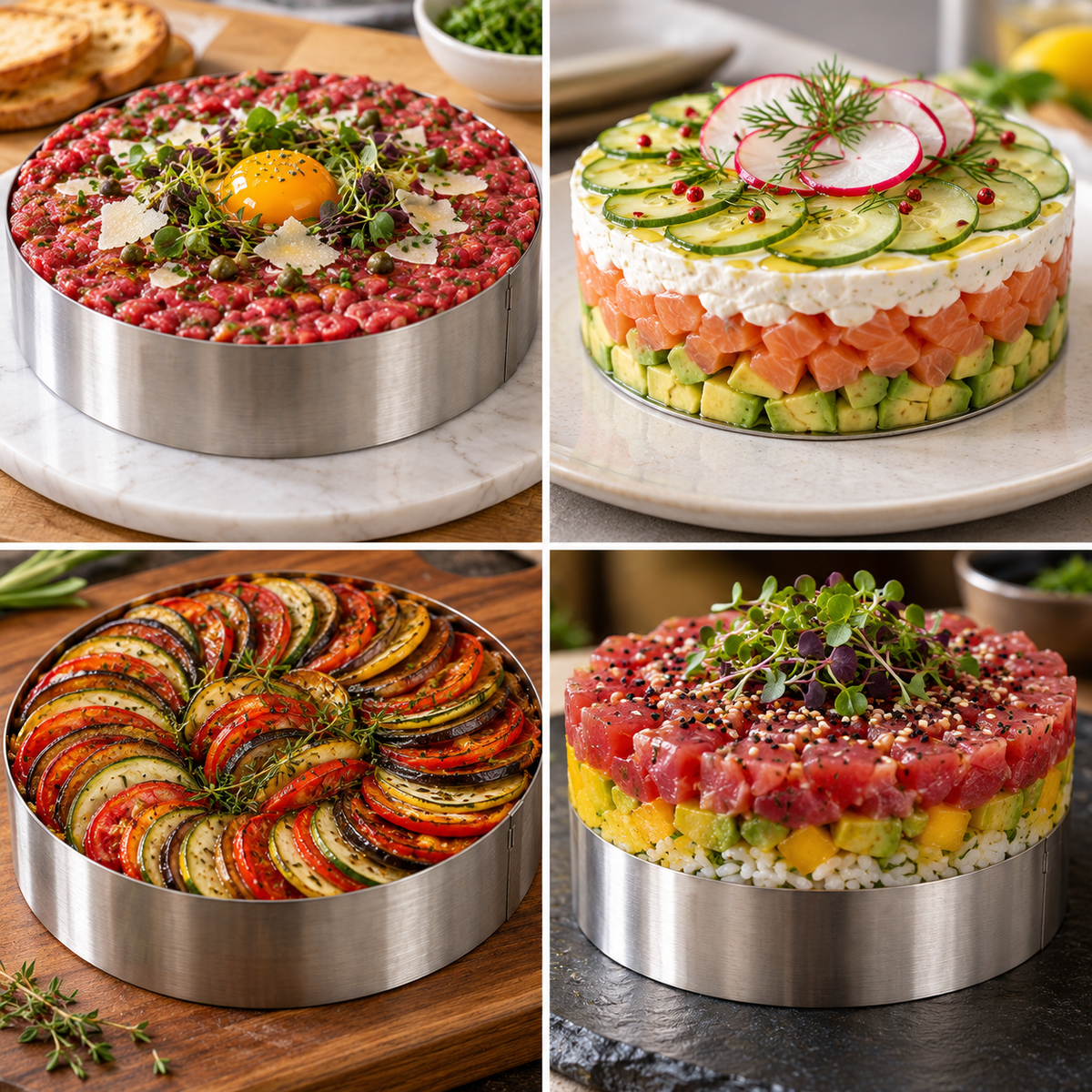 Inox prsten za torte i kolače 26 × 5 cm