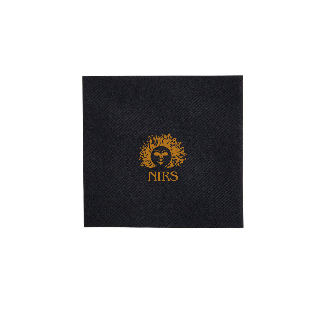 Čvrste papir salvete podmetači s vašim logom / crne / 30000 kom