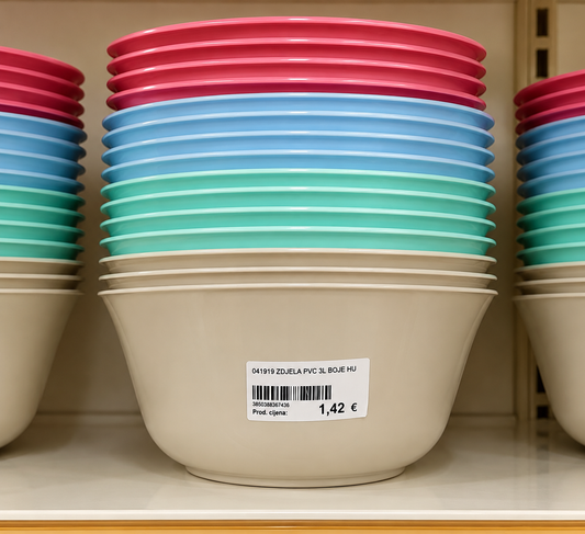 Plastična zdjela 3 L – 4 pastelne boje