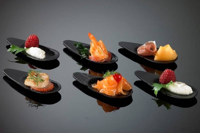 Tanjurić bambus Catering Shell - set 12 kom