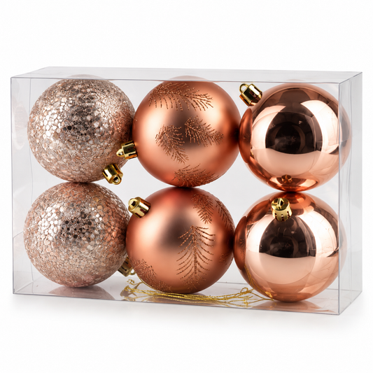 Božićne kuglice 8 cm – 6/1