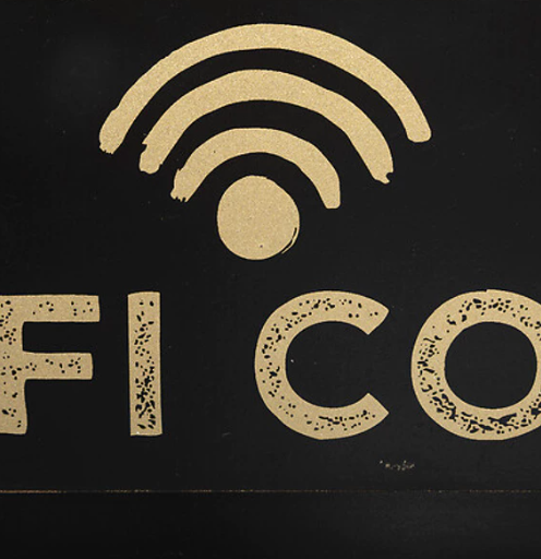 Ploča za WiFi šifru – 35 × 22 cm, crna