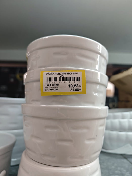 Soufflé zdjela – MPS - Porculan, Ø 15 cm / visina 7,5 cm