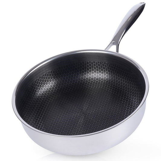 Duboka tava COOKCELL HYBRID – inox + neljepljivi premaz – Ø 26 cm