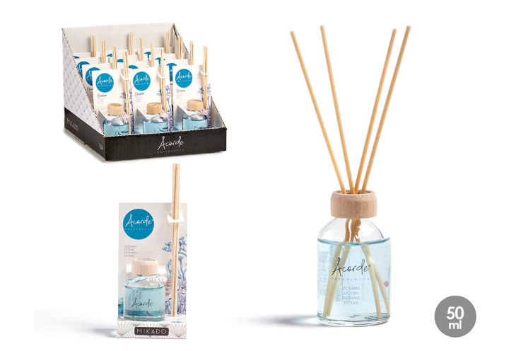 Mikado mirisni štapići difuzor 50 ml – Ocean (ACORDE) 🌊