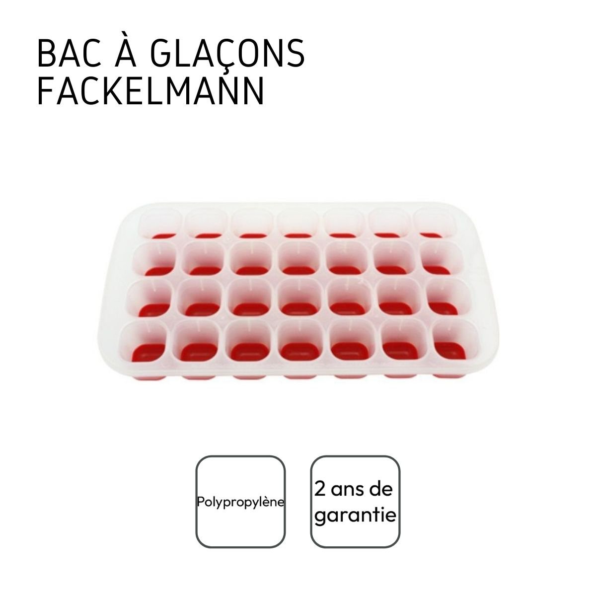 Kalup za led s gumenim dnom 28 kockica, Fackelmann Bar Concept 🇫🇷