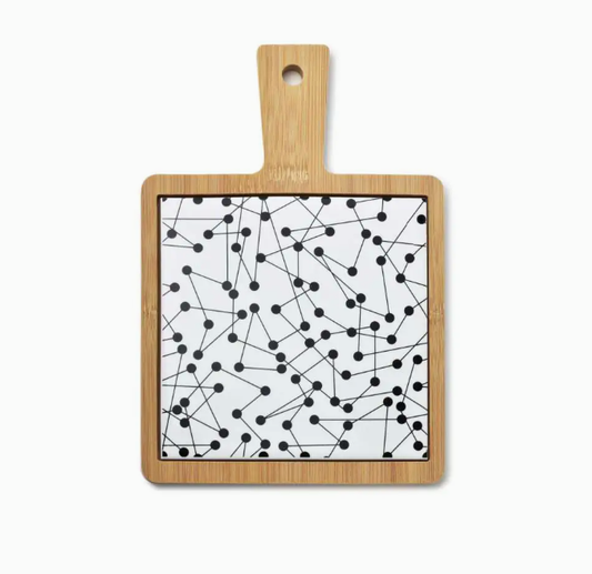 Daska DOTS 17cm - keramika i drvo