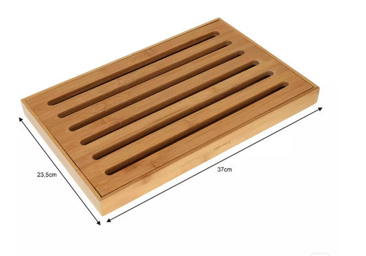 Daska za rezanje kruha s posudom za mrvice