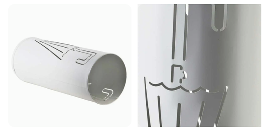 Stalak za kišobrane CEDRIC WHITE Ø20 × 48,5cm