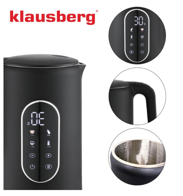 Kuhalo za vodu s touch ekranom - Led panel - 1,7L