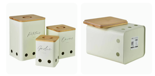 Kutija za krumpir - Vintage bež - 18x24cm