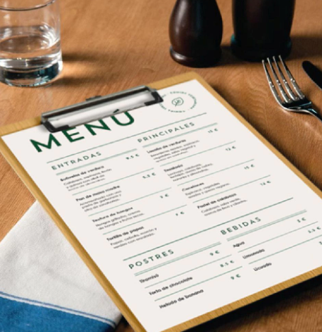 📑 A4 drveni meni držač s klipsom - TOP CIJENA