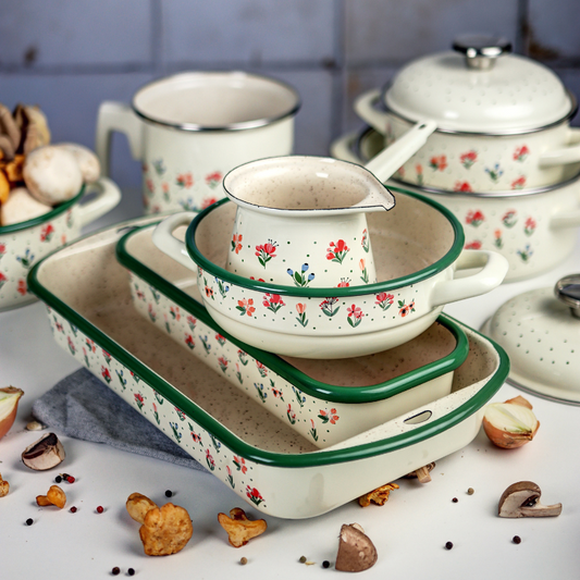 NOVO 💐 Metalac Fiorella - Kolekcija emajliranog posuđa