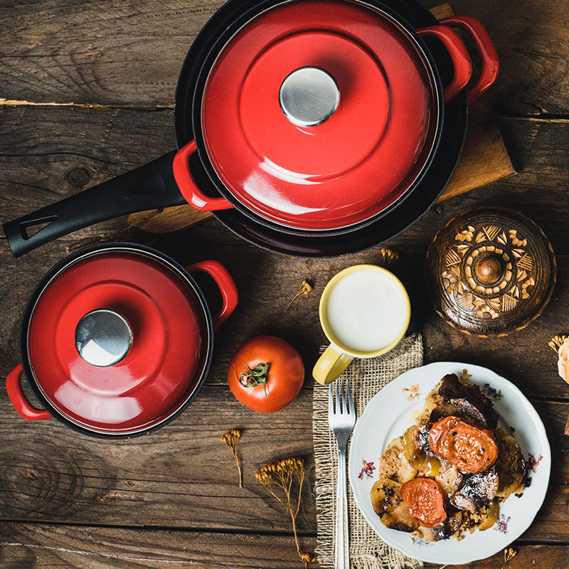 Metalac teća s poklopcem MAXIMUS 24 cm / 3,9 L 🔴