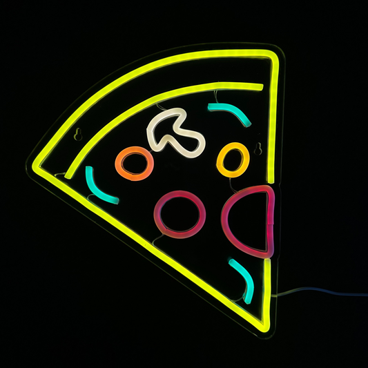 neon pizza znak, LED pizza lampa, dekoracija za bar, neonski natpis za pizzeriju, neonlampjes.nl, ugostiteljska oprema Split, LED reklama pizza, zidna LED rasvjeta, party dekoracija, online narudžba neonske lampe